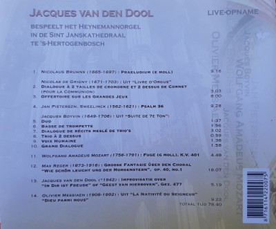 CD Live J. van den Dool Back